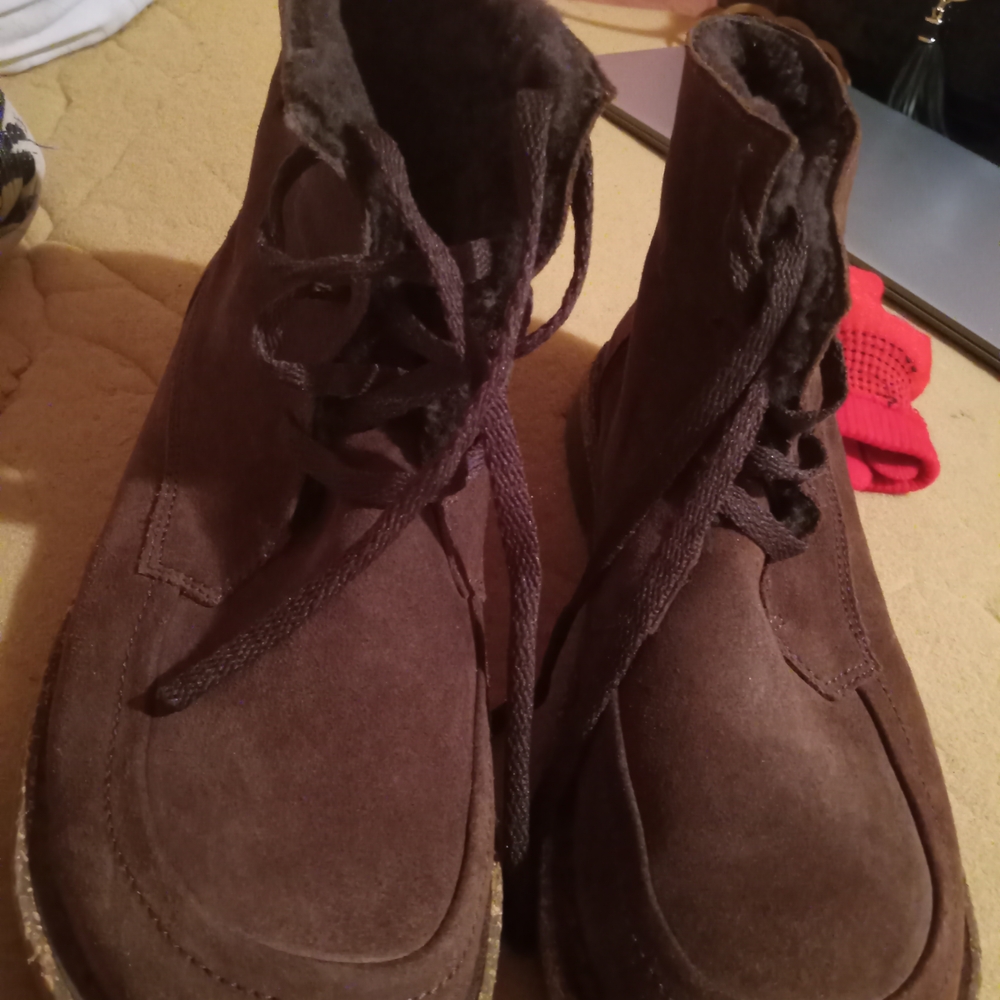Birkenstock Brown Leather Boots with Ankle-High Design